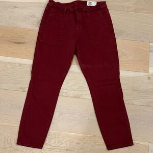 Women's Red Jeans by Cosmic Blue Love